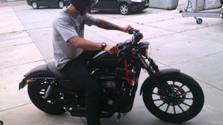 Harley Davidson Sportster 883 Iron HD with Vance and Hines exhausts [upl. by Nehepts]