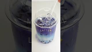 Lets make a blue matcha with boba ❄️ matchatea asmrvideo asmrsounds asmrcommuntiy matchalatte [upl. by Anhsirk]