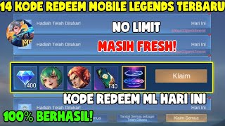 BURUAN REDEEM 14 KODE REDEEM ML TERBARU KODE REDEEM MOBILE LEGENDS KODE REDEEM ML HARI INI 2023 [upl. by Acemat]