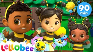 The Bee Song  Lellobee City Farm 🐝  Nursery Rhymes for Babies [upl. by Vaughan]