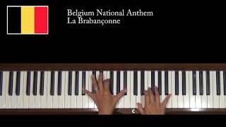 Belgium National Anthem quotLa Brabançonnequot Piano Tutorial [upl. by Carpet]