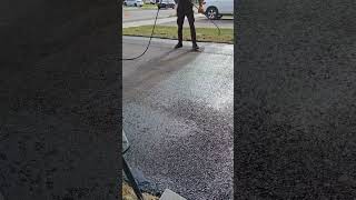 Driveway Sealent spray youtubeshorts shortsyoutube shortssealents [upl. by Ardnayek162]