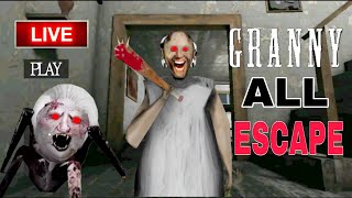 GRANNY LIVE GAMEPLAY  BHOOT WALA GAME  GRANNY DOOR ESCAPE granny granny3 granny2 [upl. by Eirbua]