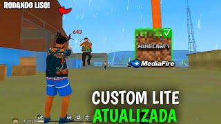 PARA TODOS O CELLULARES CUSTOM LITE FREE FIRE COM 1 KB GRÃFICO DE MINIGRAFT DA NOVA ATUALIZAÃ‡ÃƒO [upl. by Bee386]