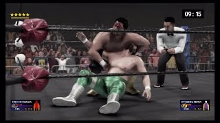 MISAWA vs KAWADA WWE 2K19 [upl. by Atihana]