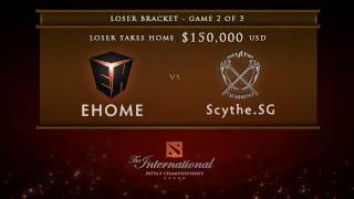 EHOME vs ScytheSG Game 2 Loser Bracket Finals  Dota 2 International [upl. by Izmar39]