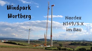 Windpark Wortberg  Aufbau einer Nordex N1495X [upl. by Viens]