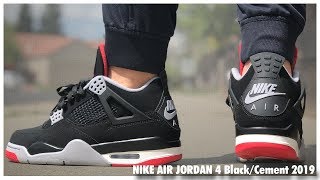 Air Jordan 4 Bred 2019  Review [upl. by Rafe]