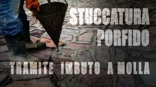 Stuccatura classica PORFIDO fill porphyry [upl. by Tempest]