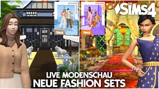 Neue Fashion Sets 🔴 Live Modenschau zum Release Die Sims 4 IncheonStyle amp FashionStreetSet 💚 [upl. by Yale]