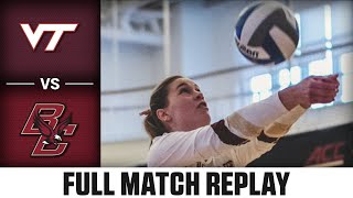 Virginia Tech vs Boston College Full Match Replay  2024 ACC Volleyball [upl. by Sidky]