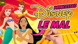 Comment dessiner des princesses disney dans les méchants  art challenge [upl. by Shina404]