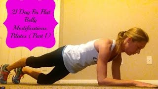 21 Day Fix Modifications for Diastasis Recti Pilates Part 1 [upl. by Rollet]