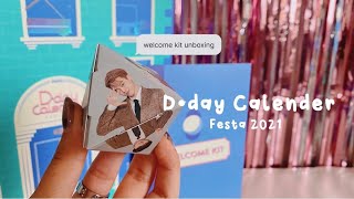 FESTA 2021 DDAY CALENDAR  welcome kit unboxing [upl. by Innavoig966]