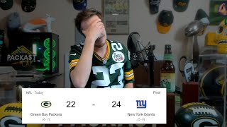 Tom Grossi Reacts To Packers Crushing Loss to Giants on MNF [upl. by Zacharias]