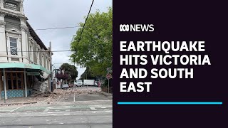 Earthquake shakes Victoria NSW Canberra reports of damage  ABC News [upl. by Tihom]