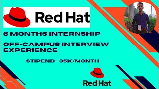 Red Hat Interview Experience  OffCampus  VIT  CSE  RedHat Placements [upl. by Glennie49]