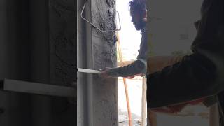 How to window edge plaster youtubeshorts shorts hit ytshorts construction viralshorts [upl. by Soilisav376]