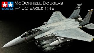 Tamiya 148  McDonnell Douglas F15C Eagle [upl. by Ellenaej]