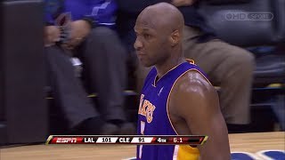 Lamar Odom 28 Points 17 Rebounds  Cleveland Cavaliers  Full Highlights 08022009 [upl. by Teryl]