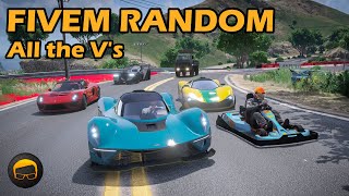 V Vehicle Random Race  GTA FiveM Random More [upl. by Obocaj]