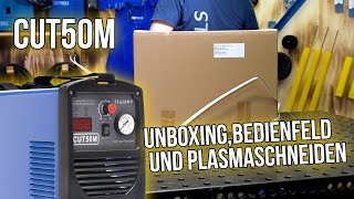 🔥 Plasmaschneider CUT50  UNBOXING BEDIENFELD UND PLASMASCHNEIDEN  IPOTOOLS [upl. by Enyad]