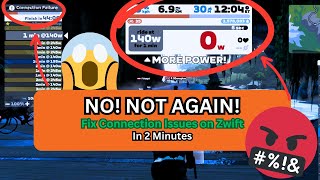 HOW To Fix ZWIFT CONNECTION FAILURE in 2 Minutes ⚙️ [upl. by Nnarefinnej]