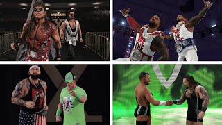 WWE 2K24 Entrances HBK amp Diesel Usos Gallas OC Wyatt amp Cena Brothers Of Destruction amp More [upl. by Wiltsey732]