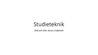 Studieteknik i högre utbildning [upl. by Corney]