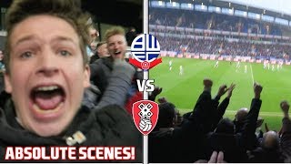 BOLTON vs ROTHERHAM VLOG  ABSOLUTE SCENES [upl. by Natka]