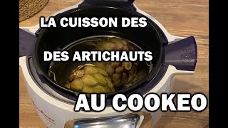 COMMENT FAIRE LA CUISSON DES ARTICHAUTS AU COOKEO moulinex [upl. by Eneleh]