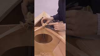 Fairing the deck structure of a Fiddlehead Canoe boatbuilding woodenboat woodworking handplane [upl. by Aldus]