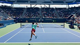 Carlos Alcaraz v Miomir Kecmanovic  Court Level Practice Match Highlights 4k 60fps HDR [upl. by Neroc]