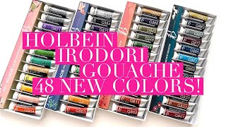 Holbein Gouache Irodori First Look  All New Colors [upl. by Asum891]