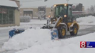 Wallingford plow drivers remain busy during the storm [upl. by Aileen]