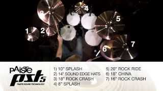 PAISTE NEW PST5 SERIES  DEMO VIDEO [upl. by Nylednarb608]