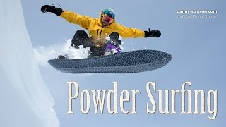 snowboarding without bindings  Powder Surfing [upl. by Zebe98]