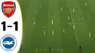 Arsenal Vs Brighton 11  Premier League 2024  Highlights [upl. by Alegnatal]