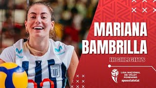 MARIANA BRAMBILLA  Highlights 4K  ALIANZA 🆚 USMP  Por el 1er lugar 🥇🏆 LNSV 2024 [upl. by Alrahs]