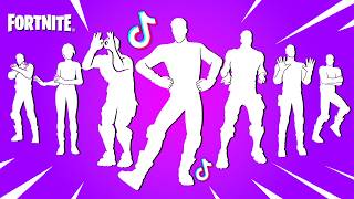 All Fortnite TikTok Dances amp Emotes 3 Line Dancin Get Griddy Houdini Starlit [upl. by Neyuh]