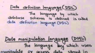 DBMS LANGUAGESDBMS4 [upl. by Deevan]