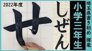 ※再投稿※埼玉県書き初め課題書いてみました！小学3年生編【書き初め】【埼玉県】【小3】 [upl. by Ayna583]