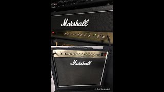 Marshall DSL JCM 2000 100 watt and DSL 40C amp and speaker comparison 2 amps with 4 speakers [upl. by Sivle]