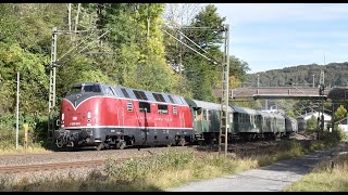 MEH V200 033 with special train through Ennepetal amp RemscheidLüttringhausen 61024 [upl. by Niotna]