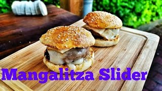 Mangalitza Slider mit Ziegenkäse [upl. by Karna]