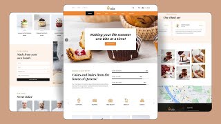 Responsive Cake Shop Website HTML CSS amp JS [upl. by Attehcram]