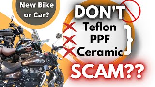 Paint protection film PPF vs Ceramic vs Teflon  New Bike or car Classic 350  CB 350 [upl. by Aciemaj]