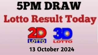 Lotto Result Today 5pm live draw October 13 2024 Swertres Ez2 PCSO live result [upl. by Atineg703]