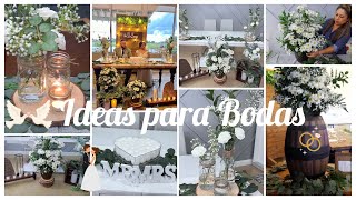 IDEAS FÁCILES PARA BODAS  10 IDEAS SENCILLAS Y ECONÓMICAS PARA DECORAR bodas decoraciones [upl. by Rebba397]