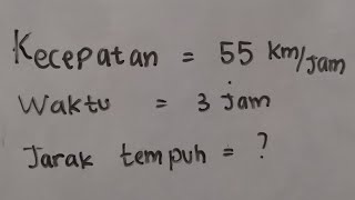 Cara Menentukan Jarak Tempuh Terhadap Kecepatan dan Waktu  Matematika SD [upl. by Friend]